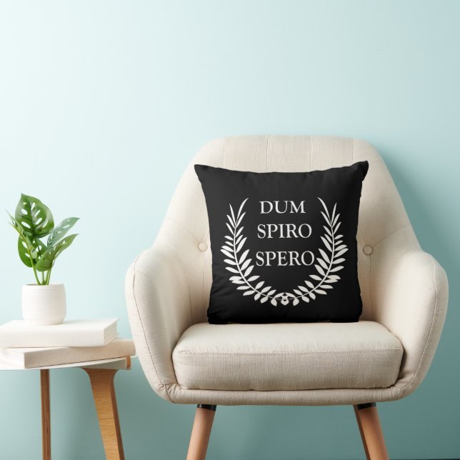 Almofada Dum spiro spero (Cadeira)
