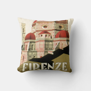 Almofada Duomo em Firenze Florença Itália Arte de Viagem Vi