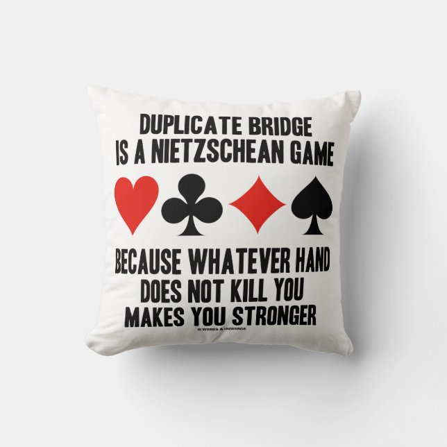 Almofada Duplicar Jogo Nietzschean Bridge, Qualquer Que Sej (Frente)