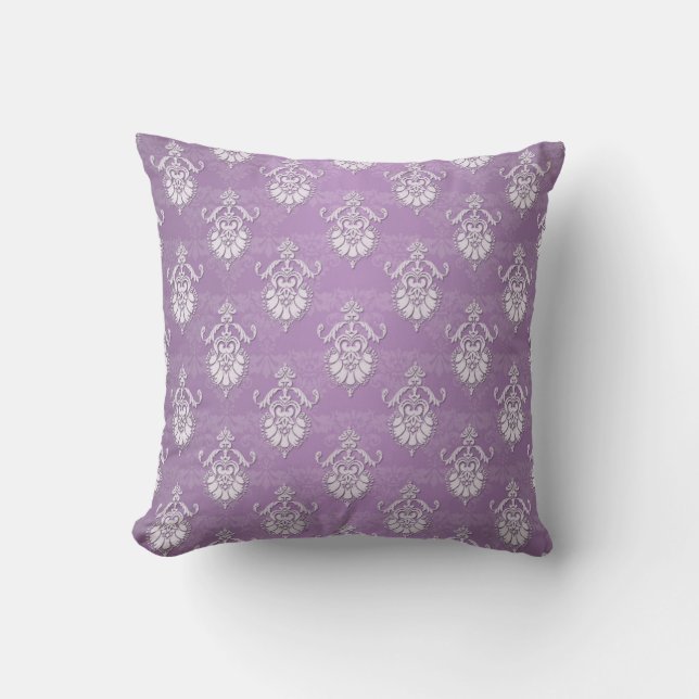 Almofada Duplo Damask Lavanda Roxo (Frente)