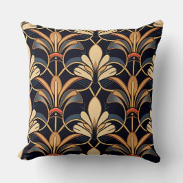 Almofada Dusty Blue e Orange Art Deco