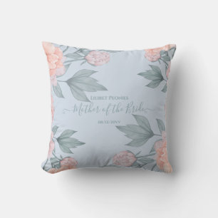 Almofada Dusty Blue Peonies Casamento