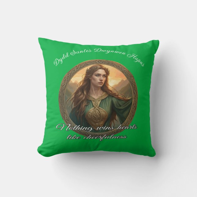 Almofada Dwynwen A Padroeira dos Amantes (Frente)