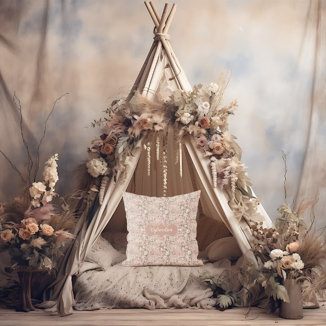 Almofada Dylandria Vintage Dusty Rosa rosa (Criador carregado)