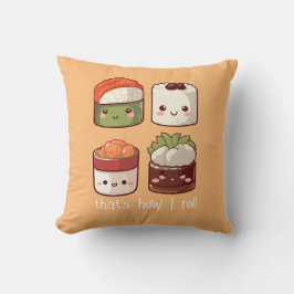 Almofada É assim que eu faço "Cute Kawaii Sushi"