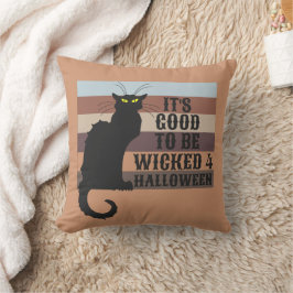 Almofada É BOM SER Gato Dia de as Bruxas engraçado MALUCO