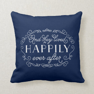 Almofada E Eles Viviam Feliz Para Sempre Após O Travesseiro