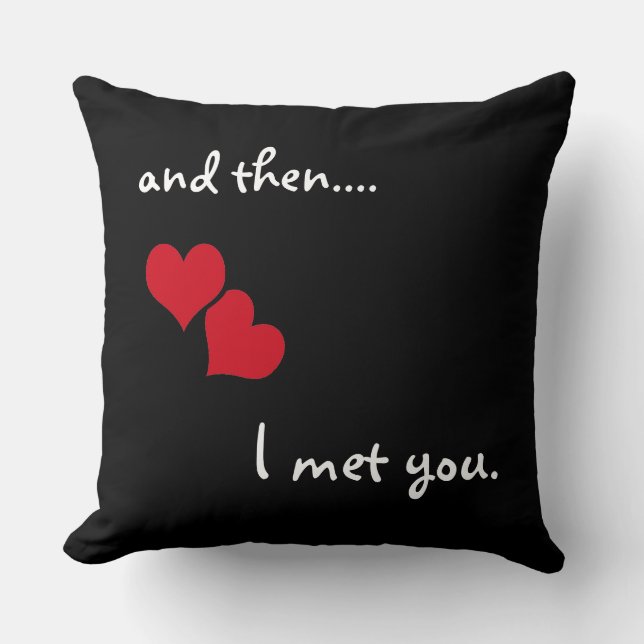 Almofada E então... eu te conheci (Frente)