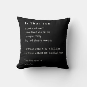 Almofada É isso que eu vejo, amor poesia decor
