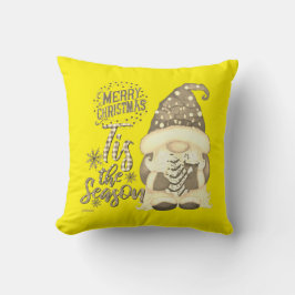 Almofada É o gnomo engraçado de natal da SEASON