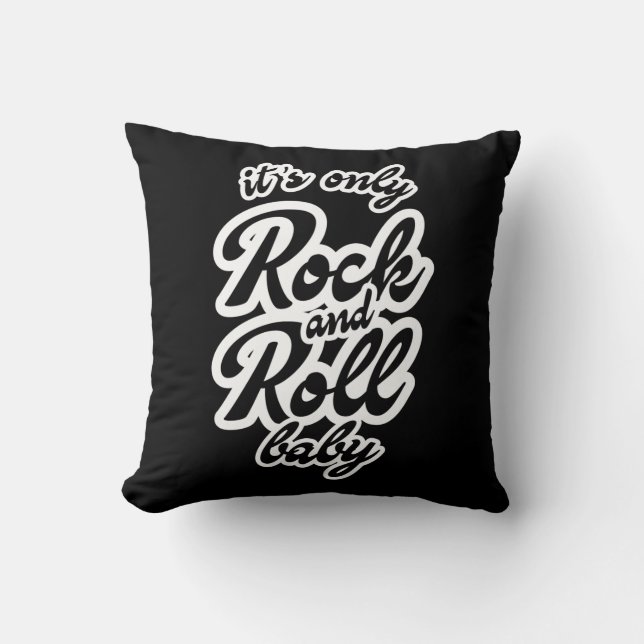 Almofada É o único bebê rock and roll (Frente)