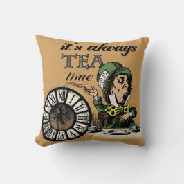 Almofada "É sempre arte louca do dicionário do Hatter do