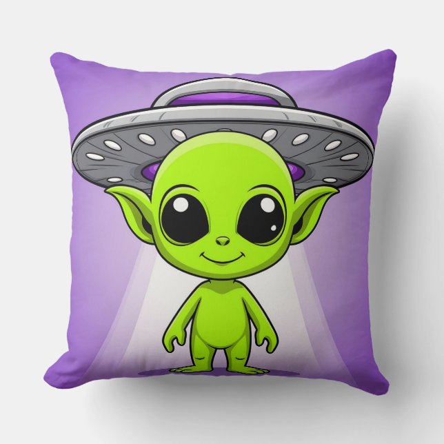 Almofada E.T. de desenho animado adorável (Frente)