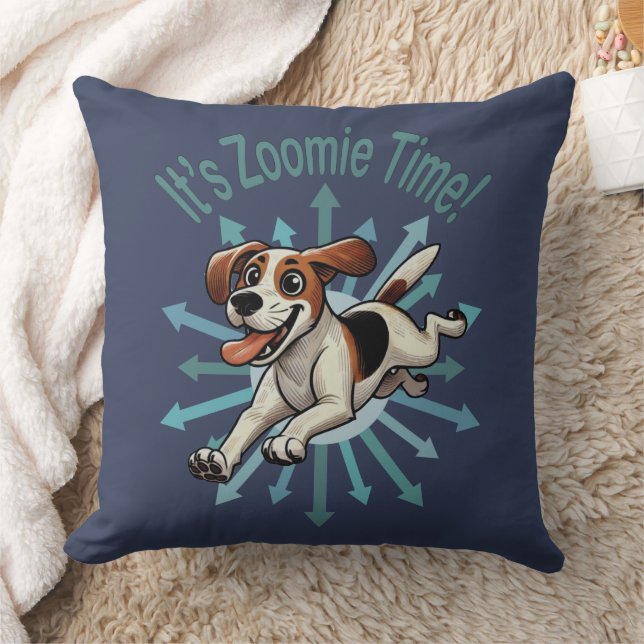 Almofada É Zoomie Time Medium Beagle Mutt (Cobertor)