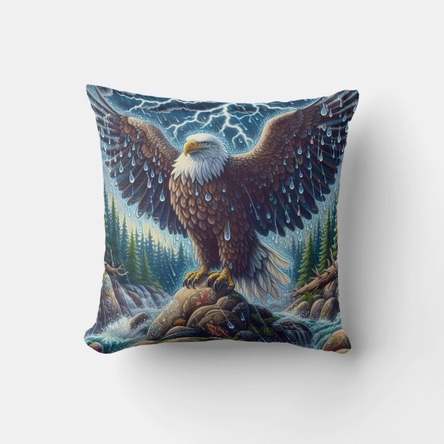 Almofada Eagle Art Travesseiro decorativo (Frente)