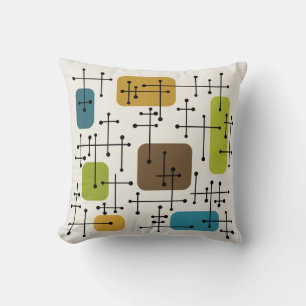 Almofada Eames Era Art Crosshairs de 1950