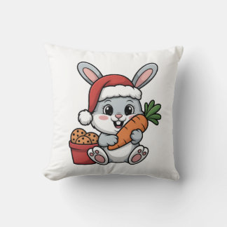 Almofada Easter Bunny’s Carrot Christmas Funny Cute Holiday