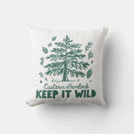 Almofada Eastern Hemlock Keep It Wild Nature Throw Pillow