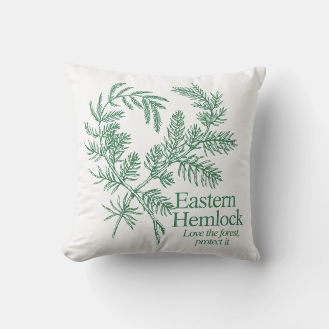 Almofada Eastern Hemlock Love the Forest Throw (Frente)