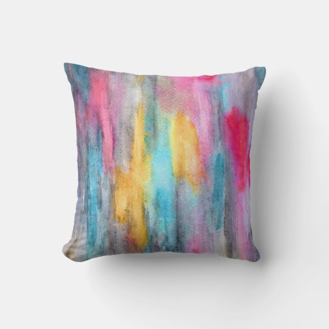 Almofada Ebony Rainbow Travesseiro Rosa (Frente)