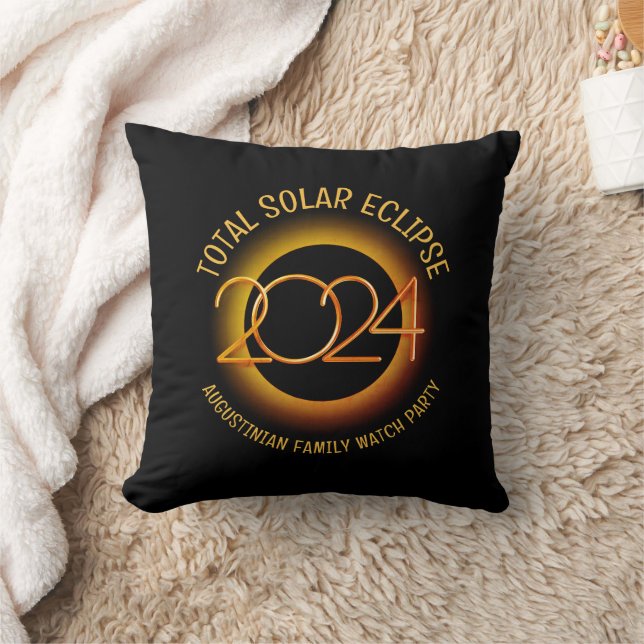 Almofada ECLIPSE SOLAR TOTAL 2024 Personalizado (Cobertor)