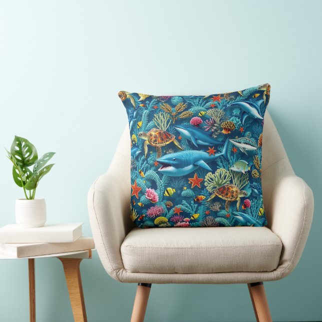 Almofada Ecossistema marinho Kagu Inspiração (Cadeira)