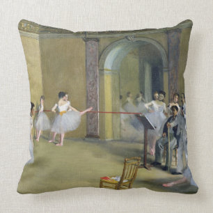 Almofada Edgar Degas o vestíbulo da dança na ópera