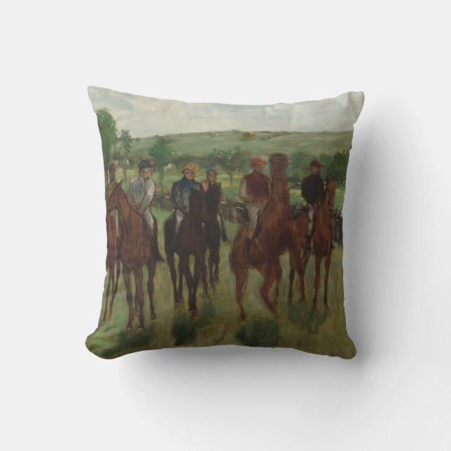 Almofada Edgar Degas | os cavaleiros (Frente)