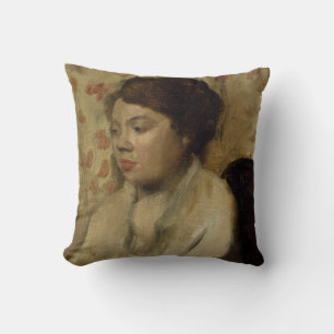 Almofada Edgar Degas Retrato de uma Jovem Pintura