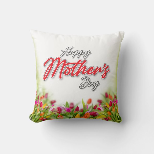 Almofada Edição de Design Elegante para o Dia das Mães Edit (Frente)