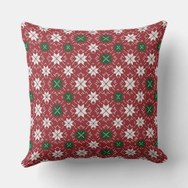 Almofada Edição de Natal 1 da Fair Isle Escandinava