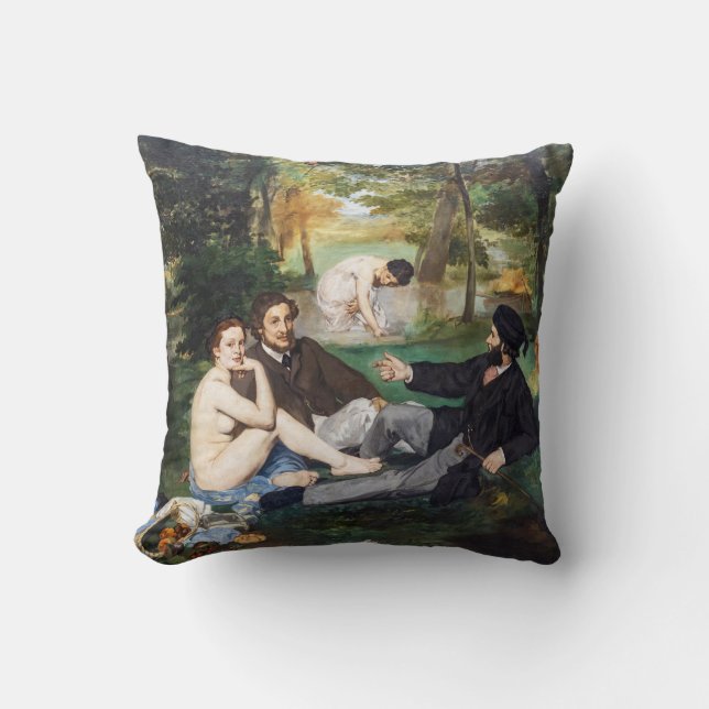 Almofada Edouard Manet - Almoço na Relva (Frente)