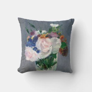 Almofada Edouard Manet - Flores em um Vase Cristal