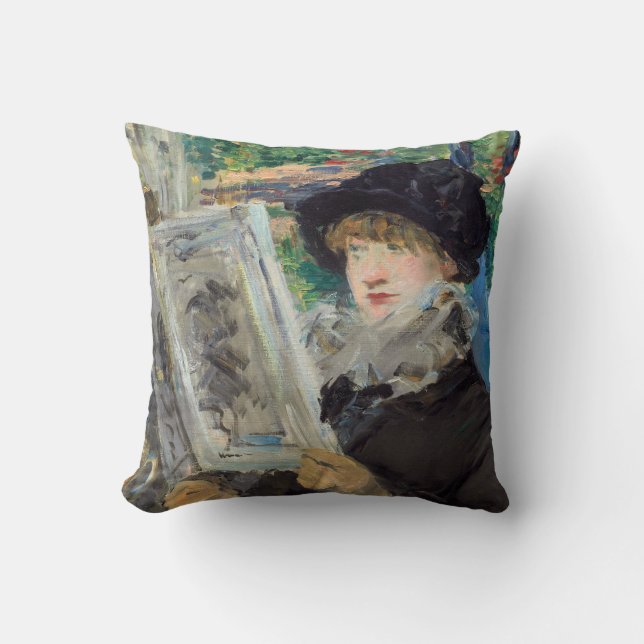 Almofada Edouard Manet - Leitura de Mulher (Frente)
