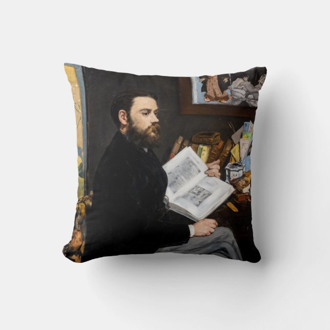 Almofada Edouard Manet - Retrato de Emile Zola (Frente)
