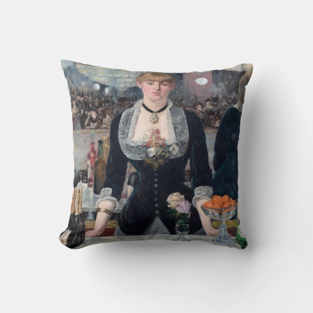 Almofada Edouard Manet - Um Bar na Folies-Bergere (Frente)