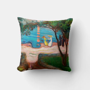 Almofada Edvard Munch - dança na praia