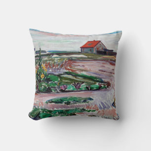 Almofada Edvard Munch - Seashore. Paisagem perto de Lubeck
