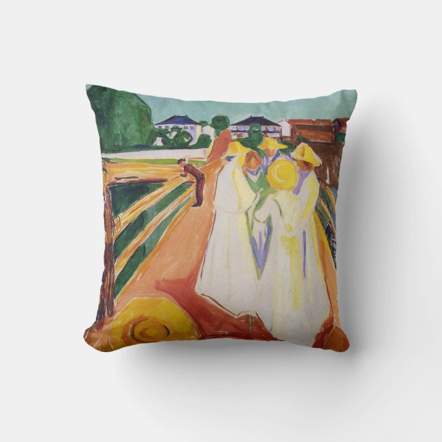 Almofada Edward Munch a pintura da arte (Frente)