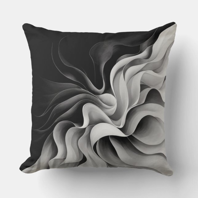 Almofada Efeito de Mama Branco Preto (Frente)