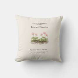 Almofada Efêmeras da Primavera do Japão – Hepática Japonesa