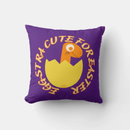 Almofada EGGSTRA BONITA PARA PÁSCOA de dino páscoa engraçad