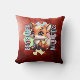 Almofada Egyedinek születtem – kedves róka design