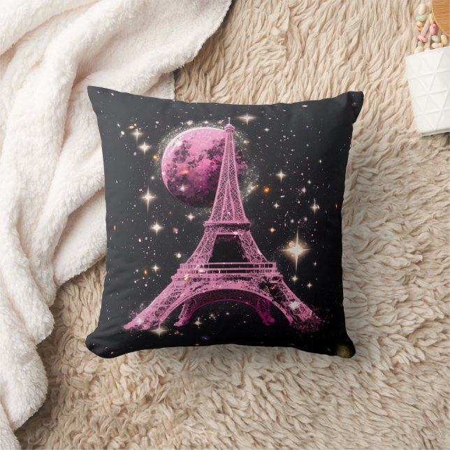 Almofada Eiffel Tower Night Moon           (Cobertor)