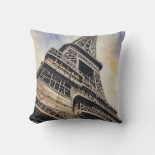 Almofada Eiffel Tower Paris Love City Viagem
