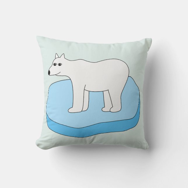 Almofada Eisbär auf der Eisscholle (Frente)