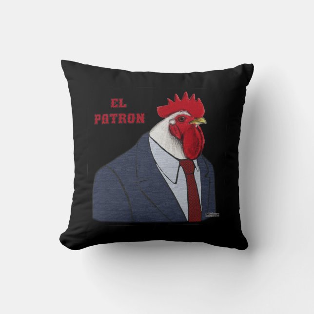 Almofada El Gallo Patron (Frente)