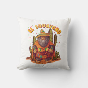 Almofada El Squatcho Bigfoot com Maraca, Sombrero e Ponc