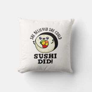 Almofada Ela Acreditava Que Podia Sushi Ter Feito Comida Po