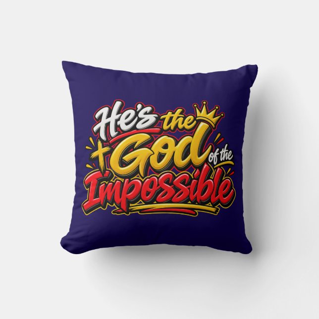 Almofada Ele é o Deus do possível (Frente)